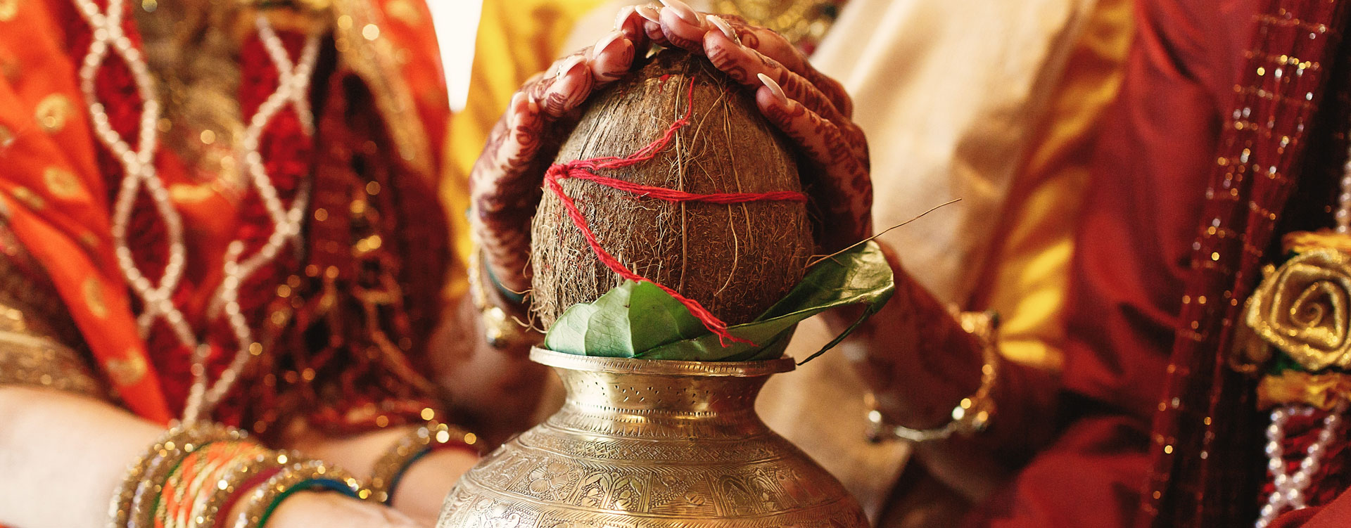 Wedding couple just married